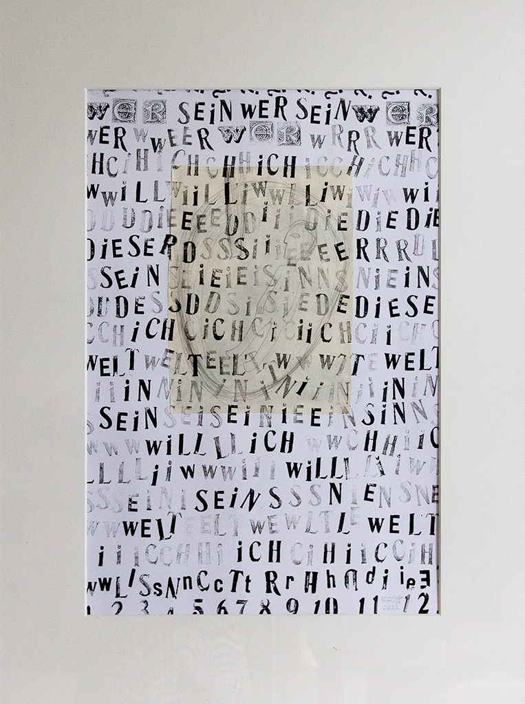 Ein Gedanke
Schrift-Collage
Charlotte Bieligk 2022